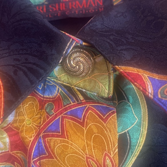 VINTAGE JERRY SHERMAN 100%SILK MEDIUM - Picture 5 of 5